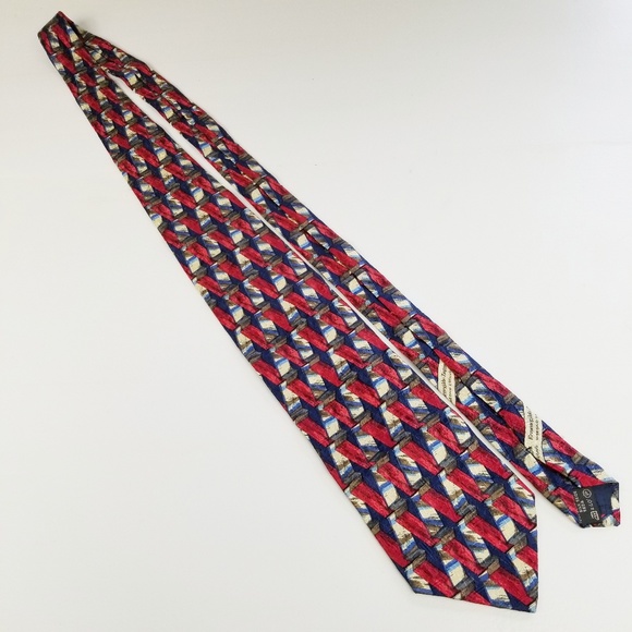 Ermenegildo Zegna Silk Colorful Mens Designer Tie - Picture 2 of 6